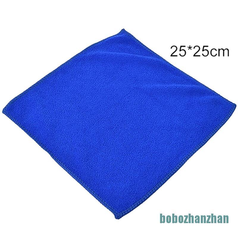 [bobozhanzhan]5Pcs Fabulous Great Blue Wash Cloth Car Auto Care Microfiber Cleaning Towels