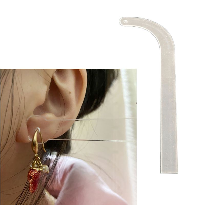 Set 10 Đạo Cụ Trưng Bày Bông Tai Bằng Acrylic Trong Suốt Không Cần Khoan Lỗ