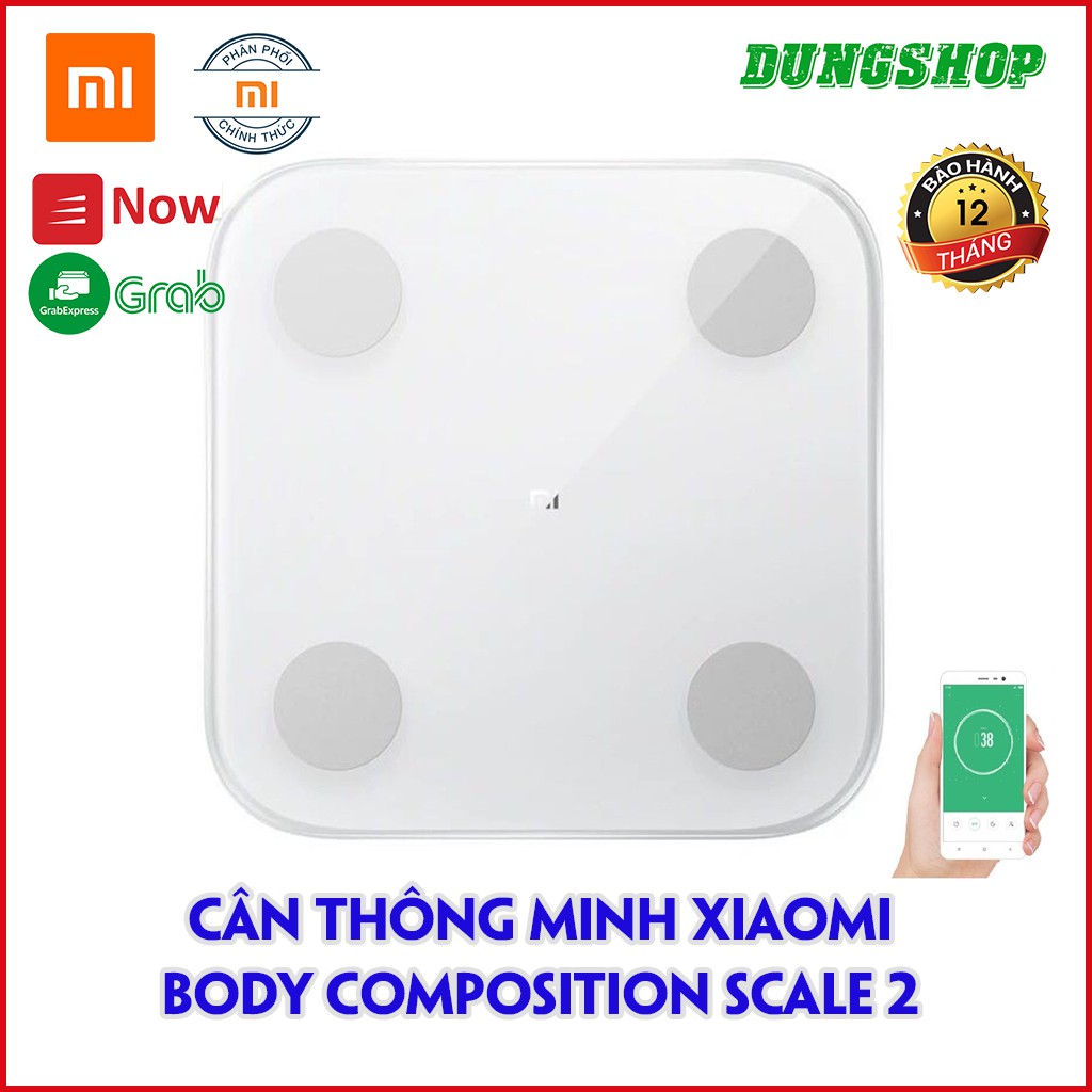 [BẢN QUỐC TẾ] Cân thông minh Xiaomi Mi Smart Scale 2 (2019) - Cân điện tử Xiaomi Body Composition Scale 2