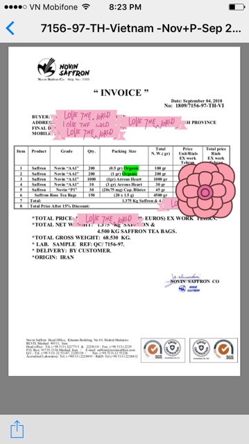 Nhuỵ hoa nghệ tây Novin Organic 1gr | BigBuy360 - bigbuy360.vn