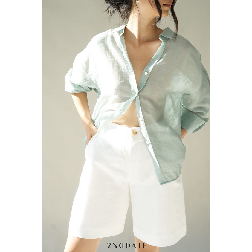 Áo sơ mi lụa xước 2ND DATE TOP036B