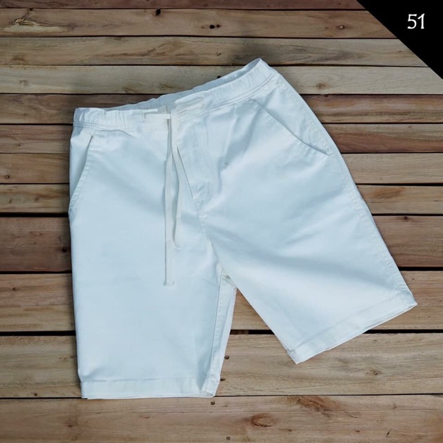 Quần Sooc Nam Chất Liệu Kaki Thun Có Co Giãn Màu Trơn Nhiều Màu