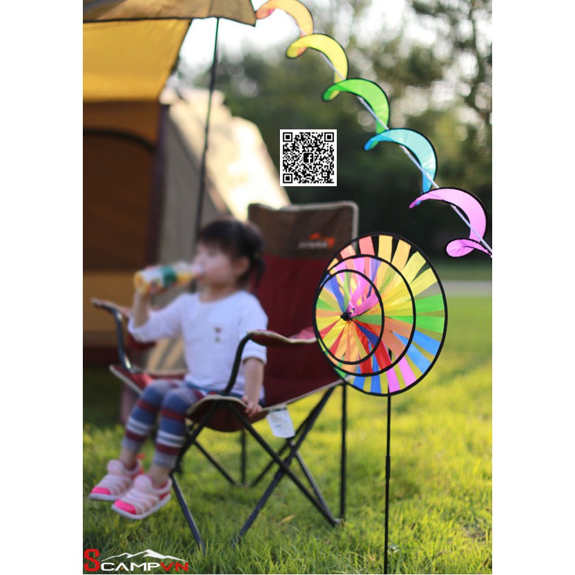 Chong chóng cầu vòng 3 tầng 7 màu CLS | BigBuy360 - bigbuy360.vn