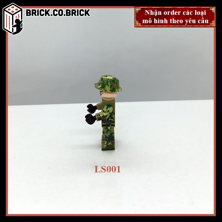 Phụ kiện MOC Army- Lính Anh thế chiến 2- Đồ chơi lắp ráp minifig và non-lego mô hình sáng tạo trang trí quân đội- LS001