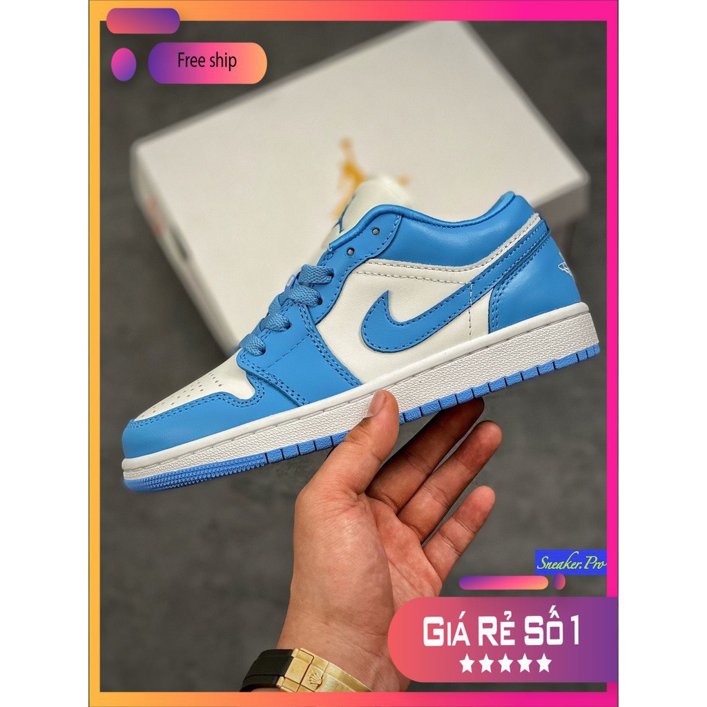 (FULL BOX + QUÀ TẶNG) Giày thể thao AIR Jordan 1 Low UNC (W) cổ thấp siêu đẹp dành cho nam và nữ | BigBuy360 - bigbuy360.vn