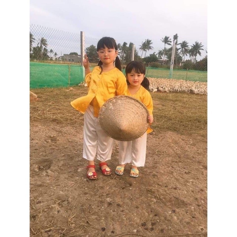 Bộ đồ bà ba trẻ em bé GÁI - bé TRAI  chất lụa siêu mát