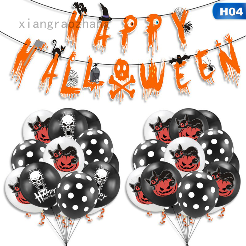 Bộ Dây Treo Bong Bóng Trang Trí Tiệc Halloween