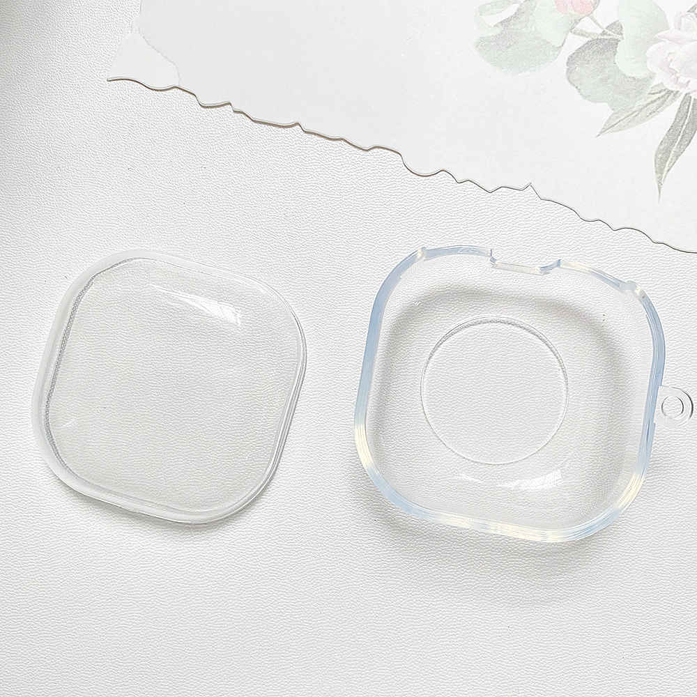 Vỏ Bảo Vệ Hộp Sạc Tai Nghe Baseus WM01 / WM02 Bằng TPU Silicone Trong Suốt Chất Lượng Cao Kèm Móc Khóa Tiện Dụng