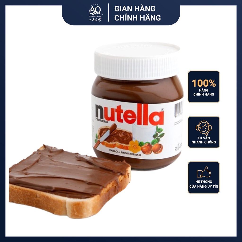 Bơ Hạt Phỉ Phết Cacao Nutella 680g - Nutella Jam Hazelnut Spread with Cocoa ( size lớn )