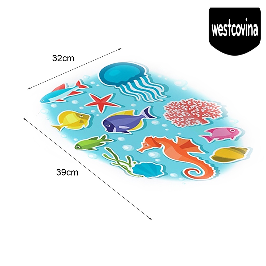 [Hot]☀ Sticker Dán Toilet Chống Thấm Nước Với Họa Tiết Hình Đại Dương Theo Phong Cách Hoạt Hình