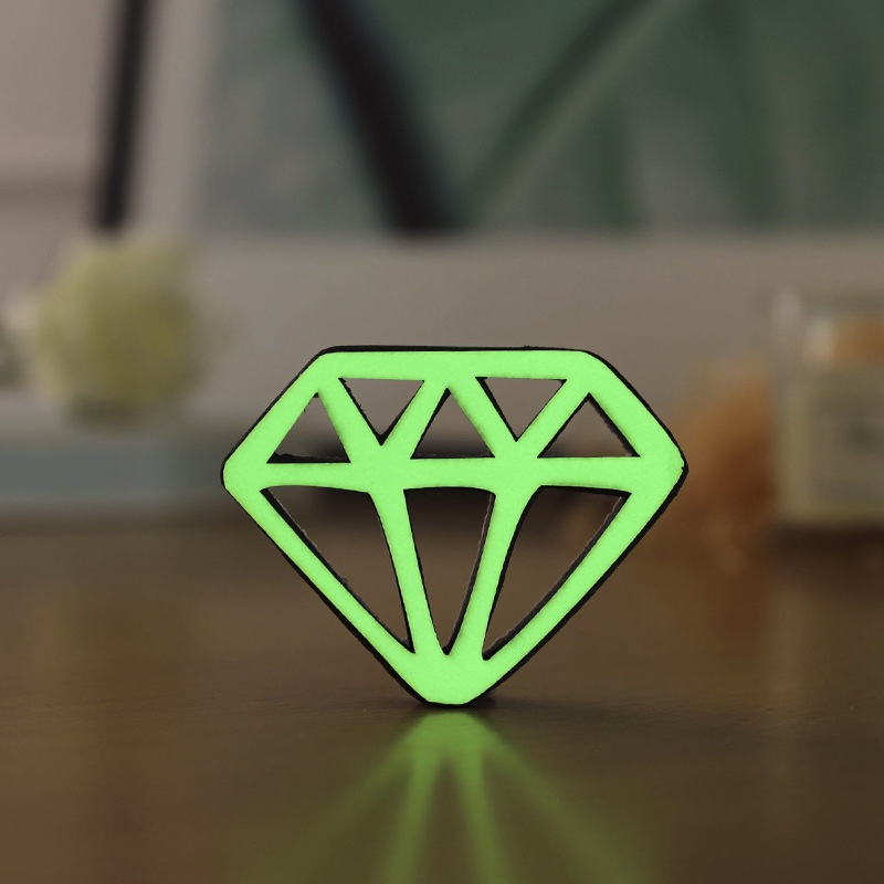 Sticker Dán Tường Họa Tiết 3D Hình Chữ Ả Rập Màu Dạ Quang Dùng Trang Trí Nhà