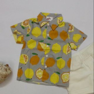 Sơ mi hoa quả cho bé