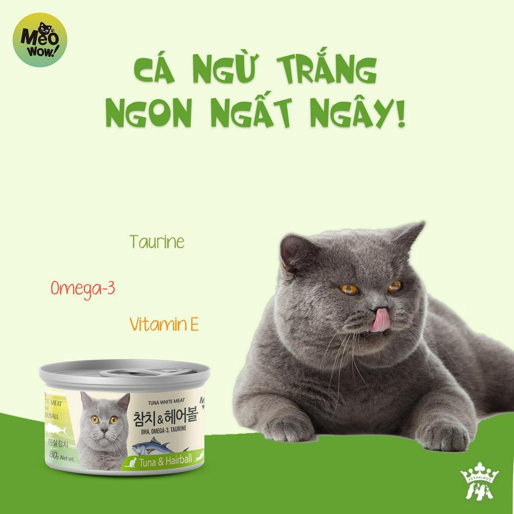 pate súp cá ngừ phối với nhiều vị khác Meowow Hàn Quốc 80gr dành cho mèo