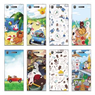 Ốp điện thoại TPU mềm họa tiết gấu nâu/thỏ cho SONY XPERIA L1 /L2 /L3 /XA1 /XA ULTRA/C6