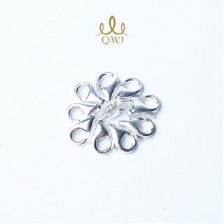 QMJ Móc khóa càng cua, móc khóa dây chuyền bạc 925 cao cấp