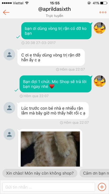 Nhỏ gáy trị ve rận chó mèo