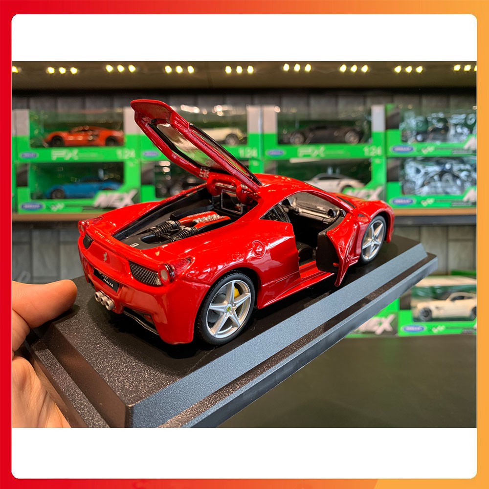 Xe mô hình Ferrari 458 Italia tỉ lệ 1:24 hãng Bburago