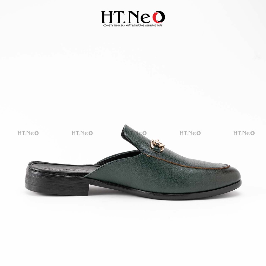 Giày sục nam - Sục nam da HT.NEO Da bò nguyên miếng, Đế phíp gỗ. THIẾT KẾ SANG TRỌNG, LỊCH LÃM, ĐẲNG CẤP PHÁI MẠNH