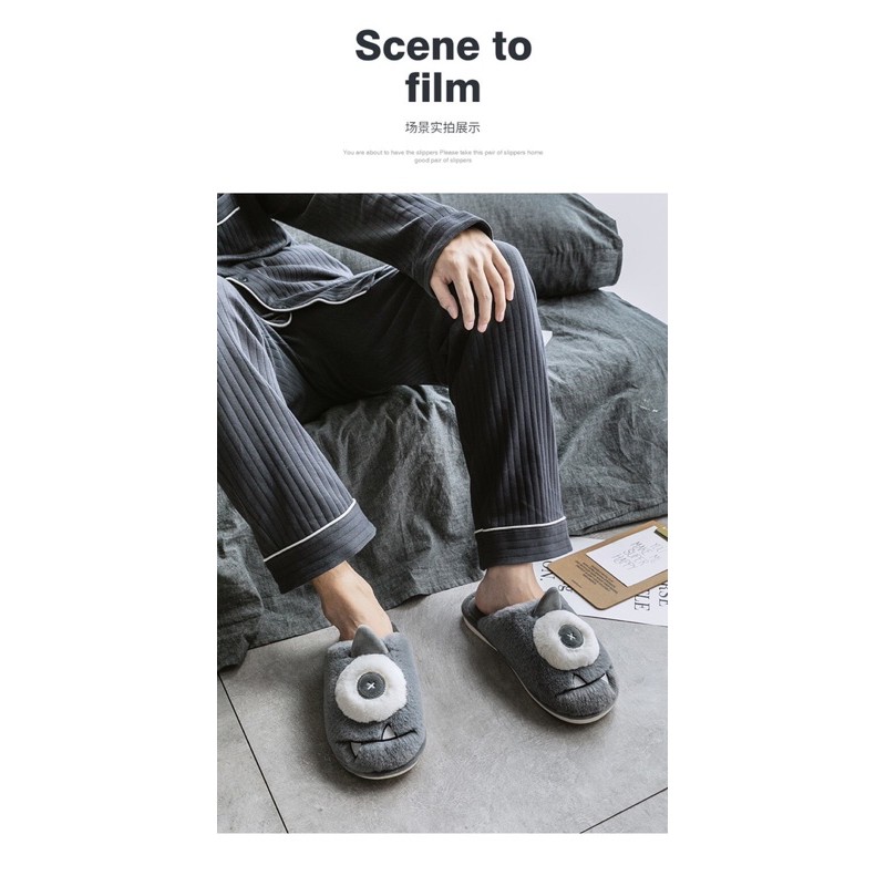 Dép lông mang trong nhà cặp cho nam và nữ có bán lẻ