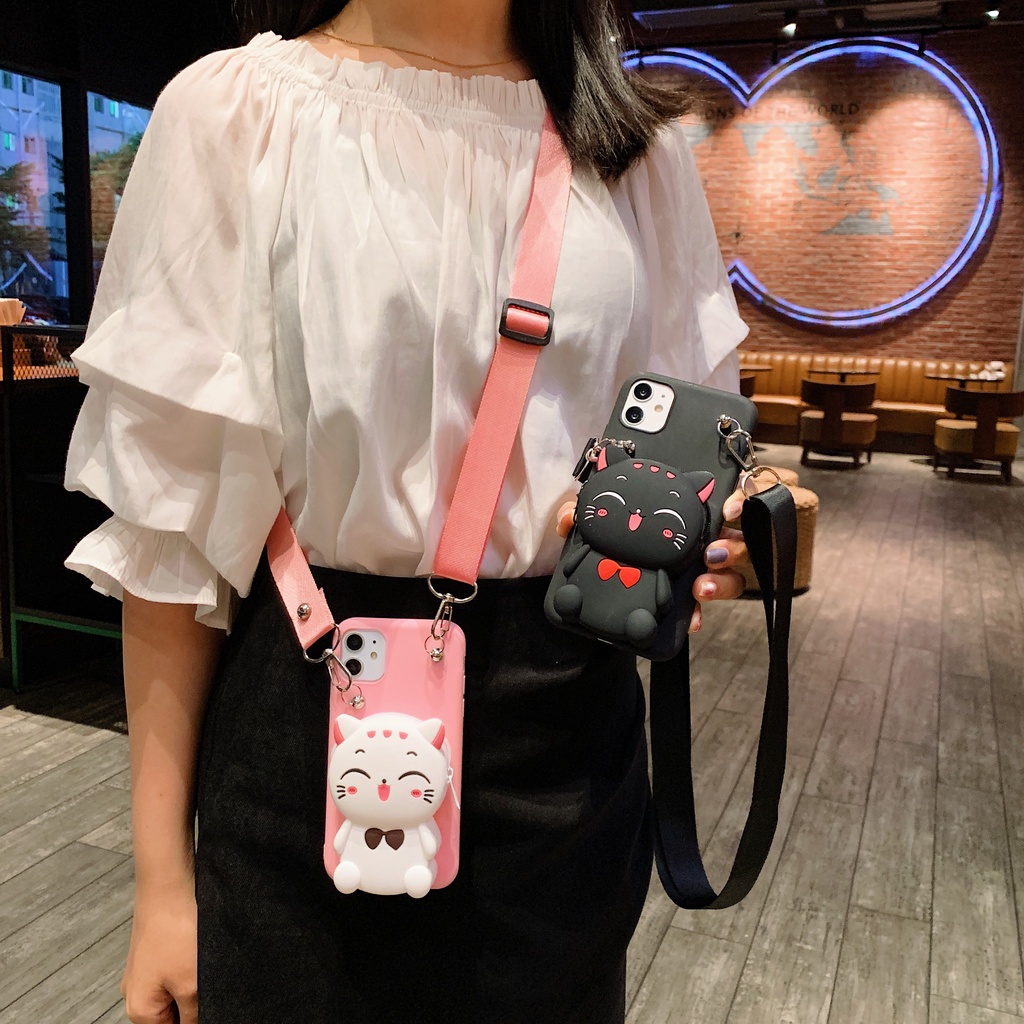 Ốp Điện Thoại Họa Tiết Mèo May Mắn Cho Iphone 13 Pro Max 12 Mini 11 X Xs Max Xr 5s 5 5se 2020 6 S 7 8 Plus