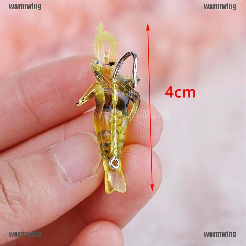 Set 10 Mồi Câu Cá Giả Hình Tôm Mềm Mại Chuyên Dụng