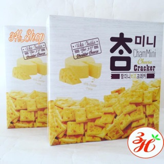 Bánh cracker mini tẩm phô mai Crown hộp to 160g - xách tay Hàn Quốc