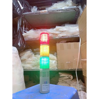 Đèn quay cảnh báo 3 tầng có còi, không còi 12v-24v-220v