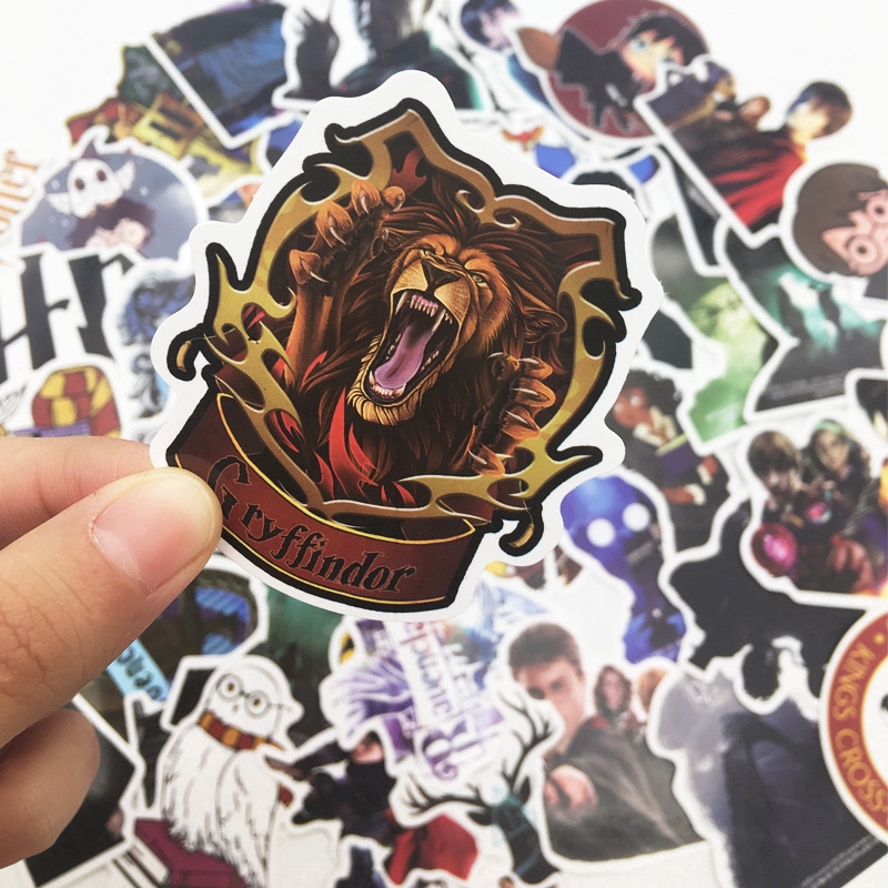 Sticker Set 50 Hình Dán Trang Trí Hình Nhân Vật Trong Phim Harry Potter