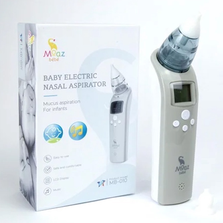 Máy hút mũi điện tử Moaz Bébé MB-010 có nhạc cho bé và người lớn - Hút gỉ mũi, dịch mũi
