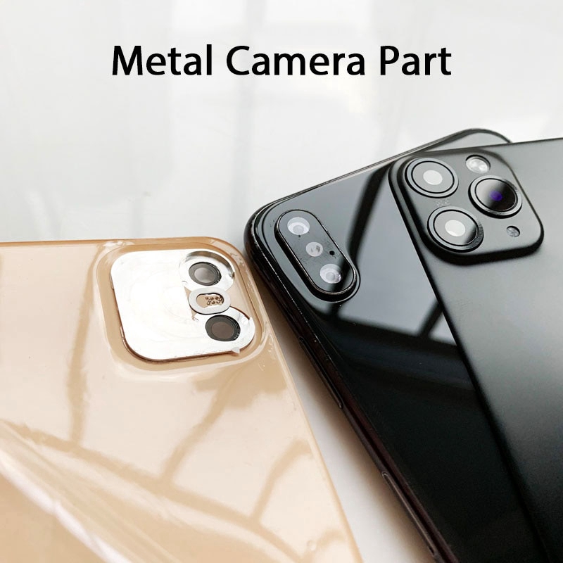 Tấm dán phim mặt sau cho iPhone X XS MAX XR Giây Thay đổi 11 PRO MAX 12 pro 13 Miếng dán ống kính đã sửa đổi Vỏ máy ảnh Vỏ hợp