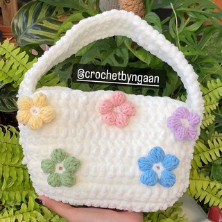 Túi len hoa || crochet bag | ảnh thật