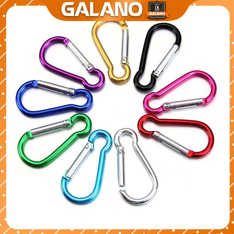 Móc khóa carabiner EDC GALANO gắn chìa khóa xe, balo du lịch chất liệu nhôm siêu bền HG-001091