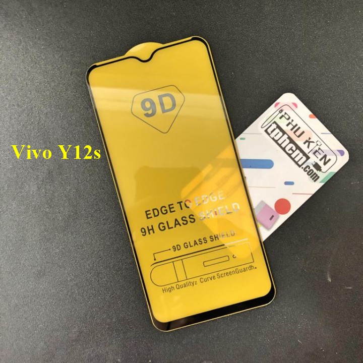 Dán cường lực Vivo Y12s Full màn hình Full keo