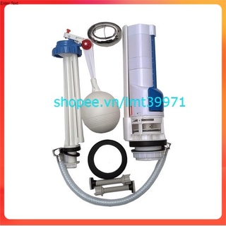 Bộ phụ kiện ruột thay thế bồn vệ sinh 2 loại gạt và nhấn