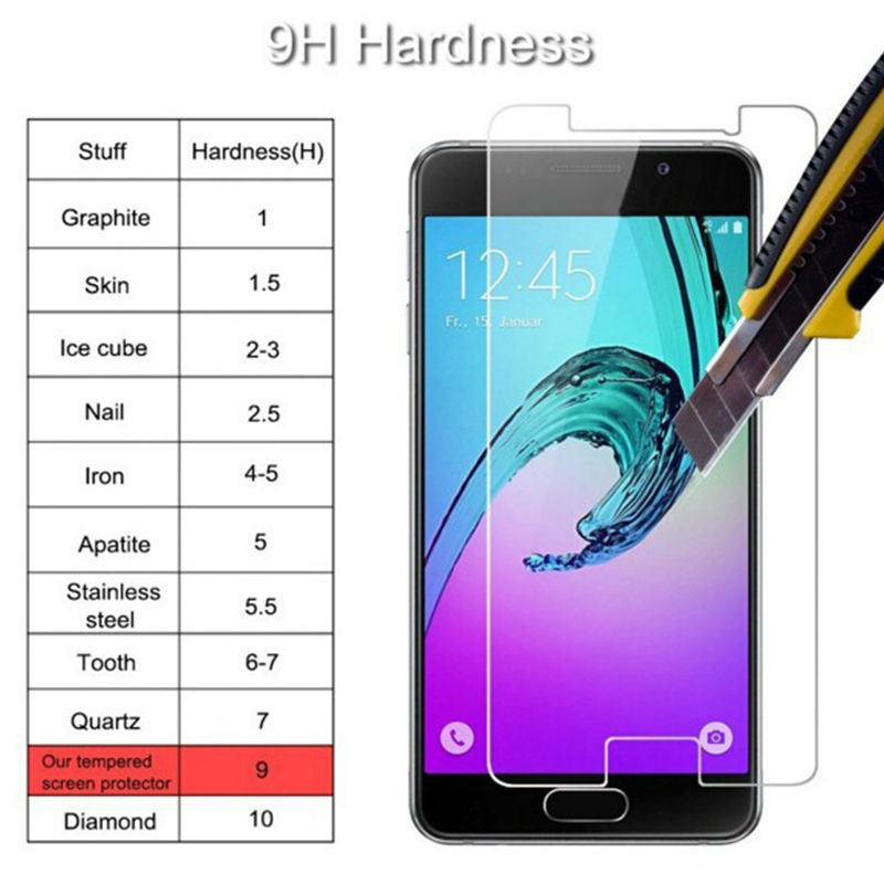 Kính cường lực 2.5D bảo vệ màn hình cho điện thoại Samsung S7 Edge S8 Plus S9 S10 Lite S10 E A3 2016 A5 2017 A7 A8 2018