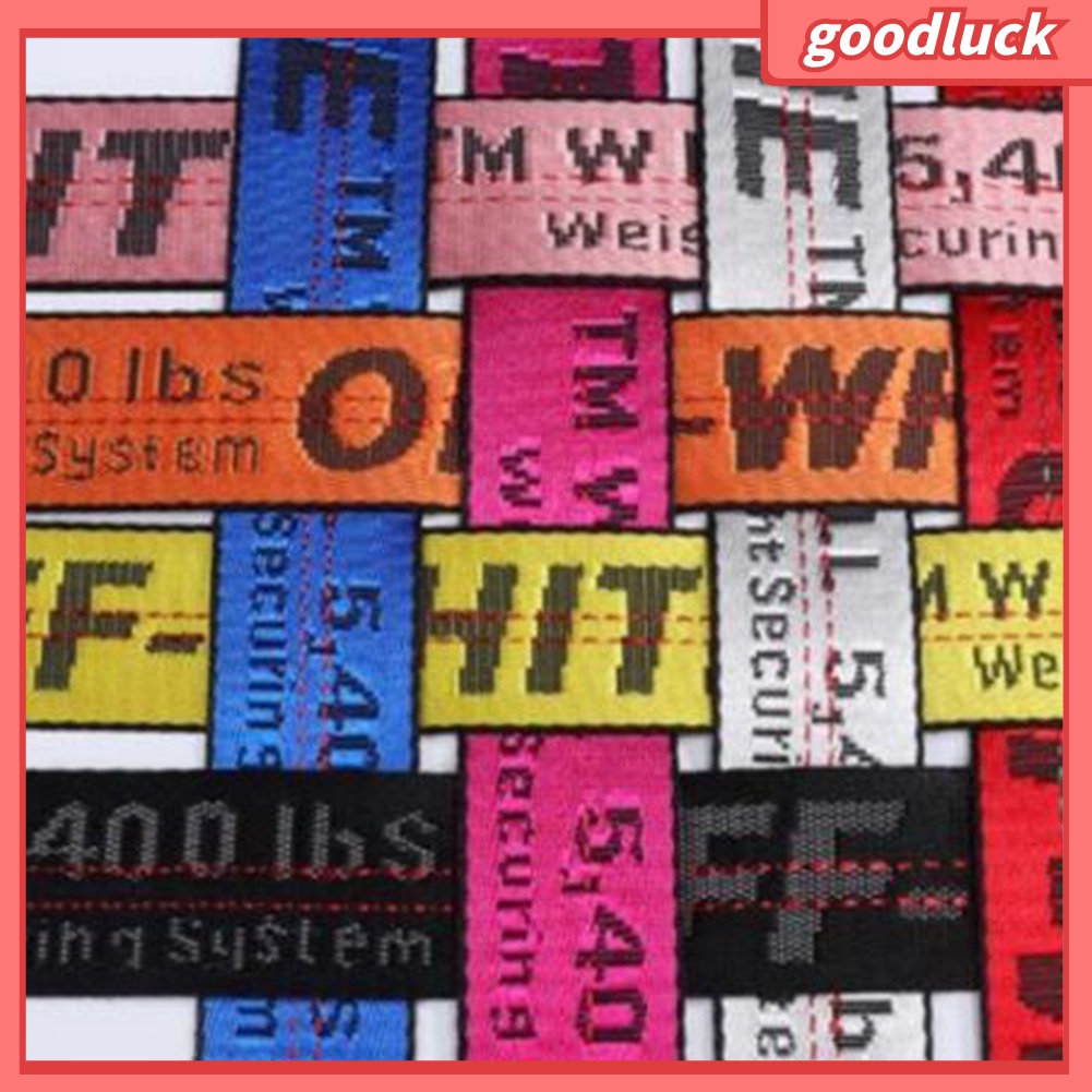 Thắt lưng Canvas thêu chữ OFF-WHITE Unisex