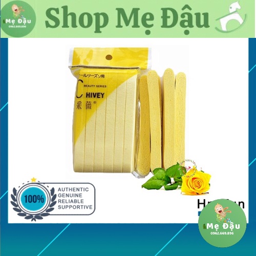 HÀNG CÓ SẴN Bọt biển - Bông nở rửa mặt Chivey 12 miếng / Miếng mút rửa mặt bọt biển dạng nén ( Gói 12 thanh)