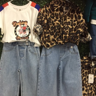 Combo quần jean ống suông
