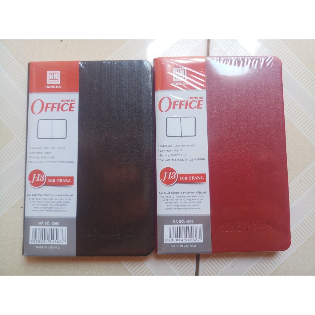 Sổ bìa da cao cấp Hồng Hà H3-H4-H5-H7-H8-A4-A5-sổ lịch