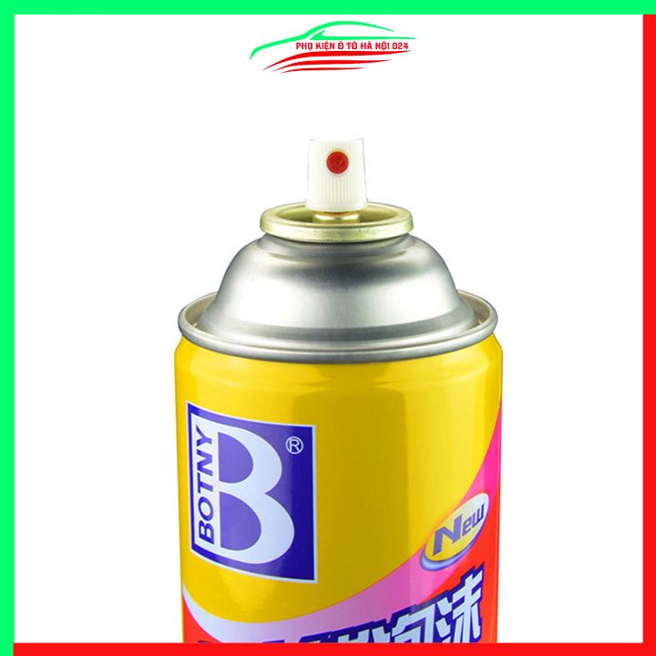 Bình xịt bọt vệ sinh da nội thất trên ô tô BOTNY kèm bàn chải