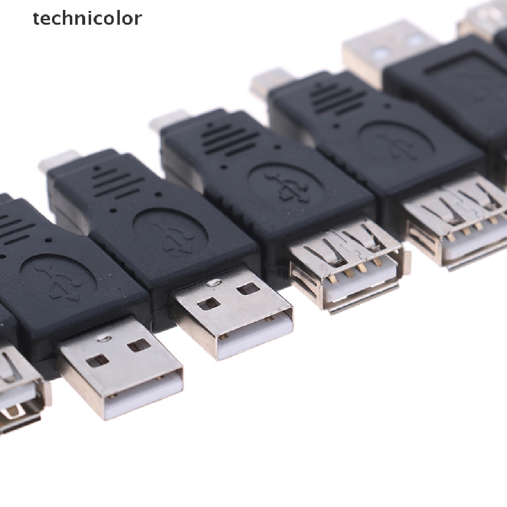 Tcvn 10Pcs USB 2.0 type A Female to type B Male Printer Adapter Converter Connector Jelly