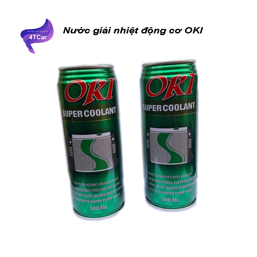 Nước giải nhiệt động cơ ô tô OKI làm mát động cơ 500ml màu xanh