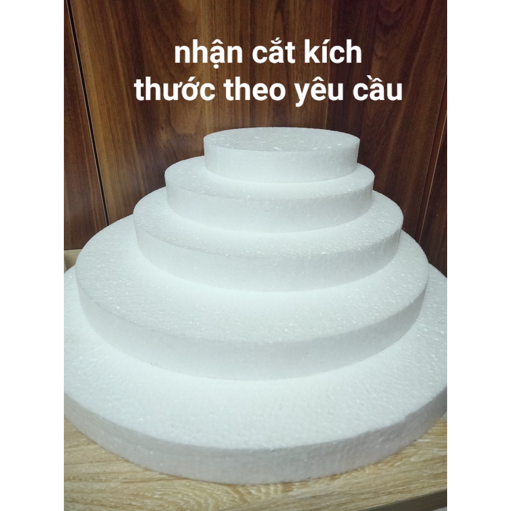 Xốp cứng cắm hoa sáp hình tròn dày 3cm, 5cm🌸🌸