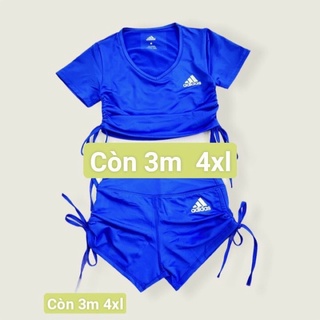 SET ĐÙI ÁO CROPTOP RÚT DÂY 2 BÊN QUẦN ĐÙI RÚT DÂY TẬP GYM NHẢY  AEROBIC NỮ