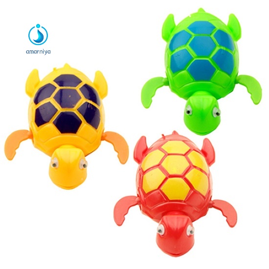 Đồ chơi lên dây cót hình rùa bơi dưới nước dễ thương cho bé