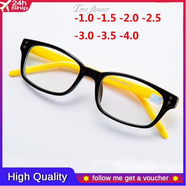 Kính Cận Gọng Nhựa Tròng Vuông Độ Phân Giải Cao 1.0 -1.5 -2.0 Đến4.0 Cho Nam Nữ