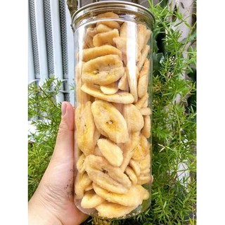 Chuối sấy giòn lon pet 250g - giá sỉ