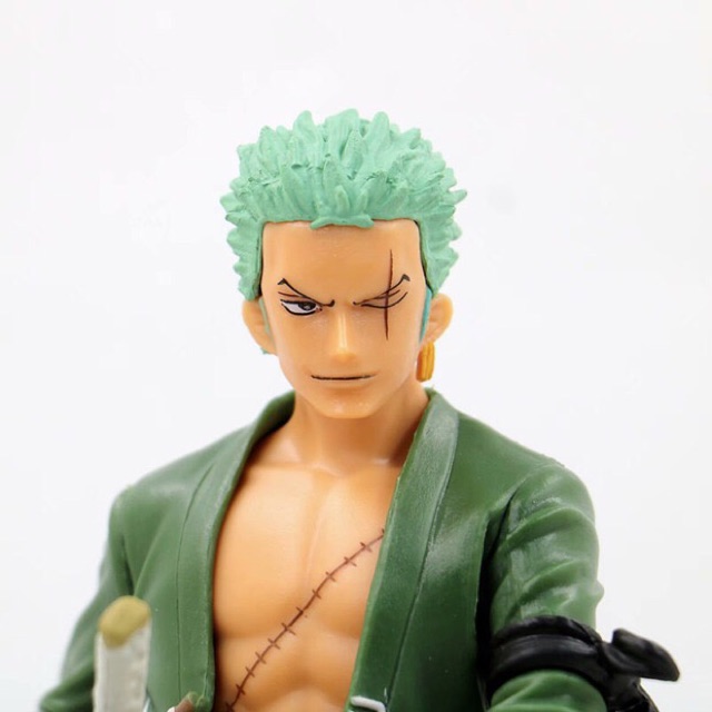 Ảnh thật - 2 Kiểu Mô Hình Nhân Vật Thợ Săn Hải Tặc Roronoa Zoro 28cm  One Piece