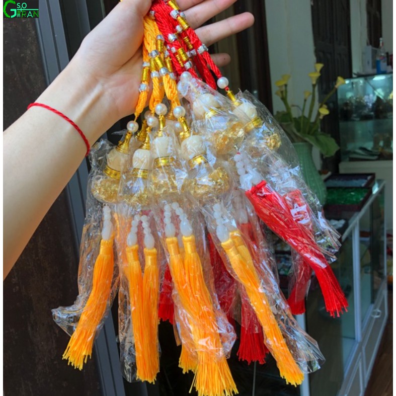 Dây hồ lô treo xe phong thủy, khánh treo xe ô tô hồ lô nước hoa
