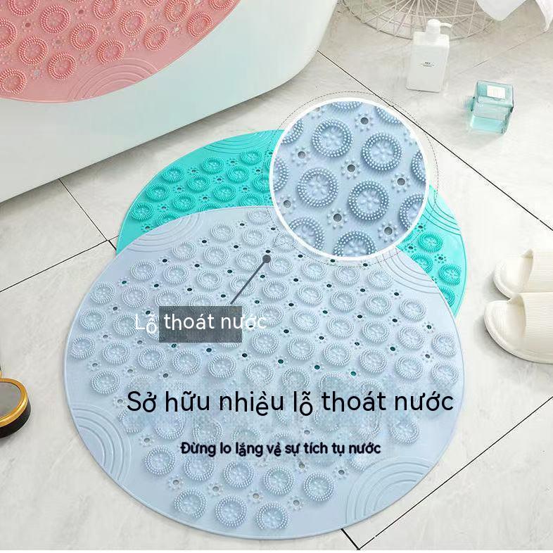 Thảm Tròn Lót Sàn Nhà Tắm / Vệ Sinh Chống Sốc / Trượt Có Giác Hút